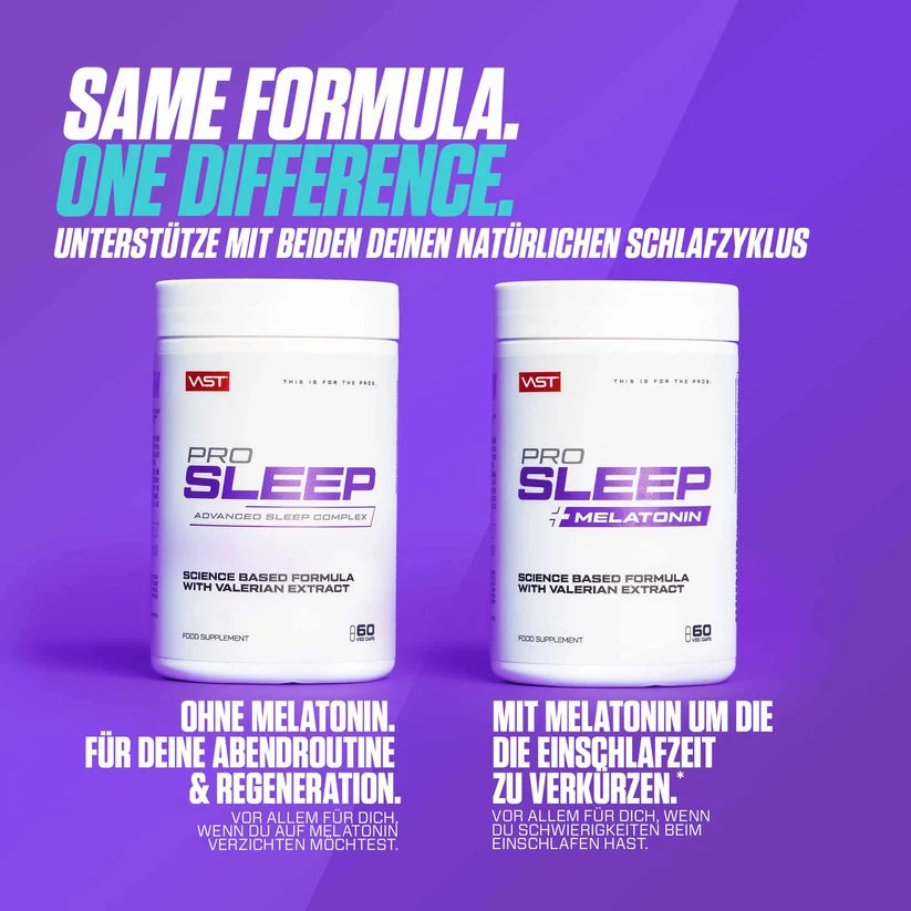 VAST PRO Sleep Schlaf- und Erholungskomplex in 60 Kapseln, natürliche Ergänzung für besseren Schlaf und Erholung.