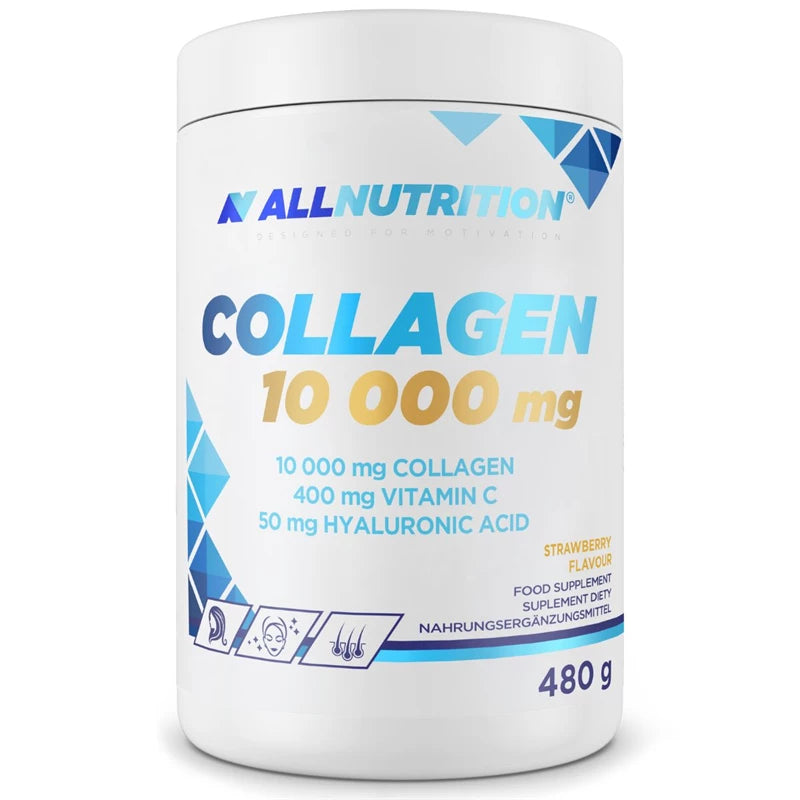ALLNUTRITION Collagen 10.000 mg 480 g – Kollagen Pulver mit Vitamin C & Hyaluronsäure