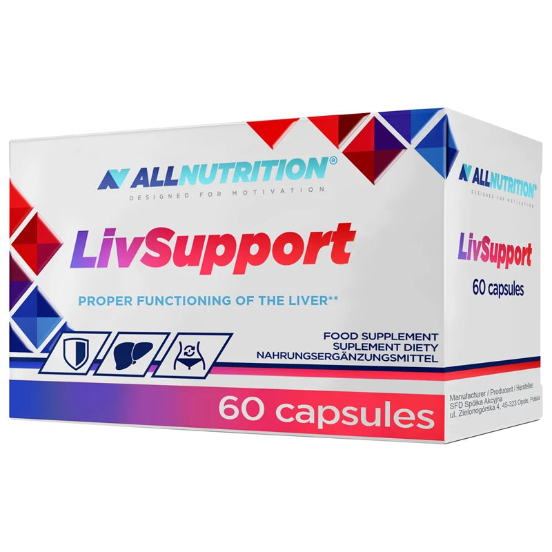 ALLNUTRITION LivSupport Leberunterstützung in 60 Kapseln, Vitamine und Mineralien für die Lebergesundheit