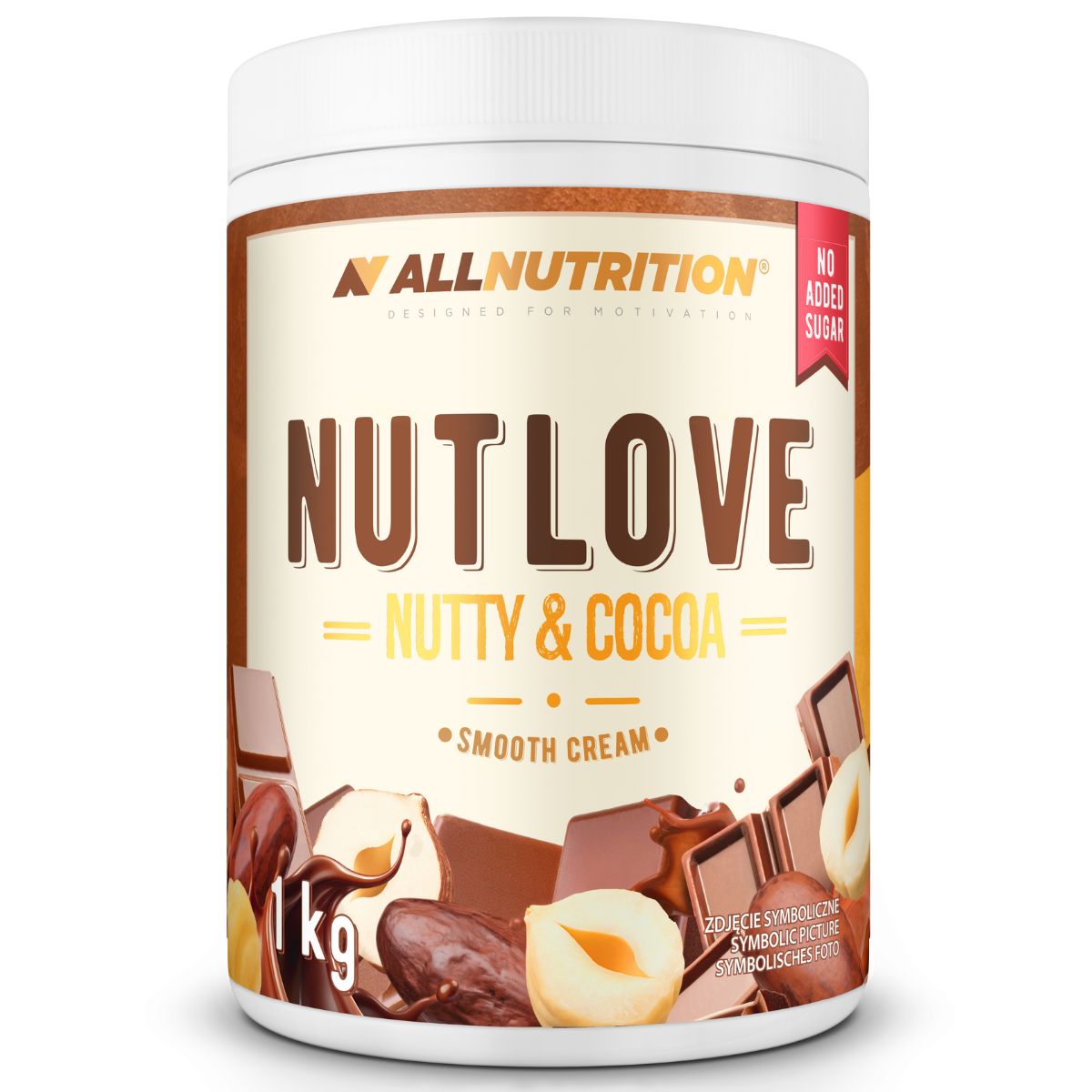 ALLNUTRITION Nutlove Nuss-Nougat-Creme Aufstrich, 1000 g, cremig und schokoladig, für Brot und Snacks