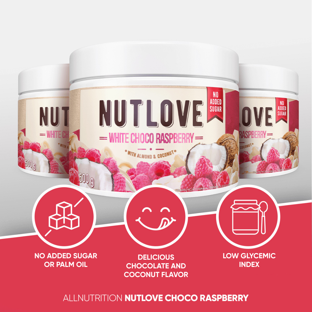 ALLNUTRITION NUTLOVE White Choco Raspberry – 500 g