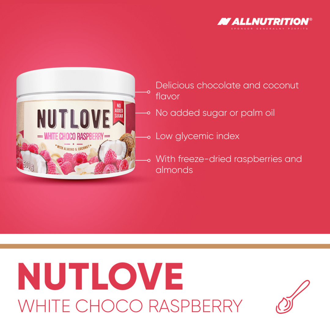 ALLNUTRITION NUTLOVE White Choco Raspberry – 500 g