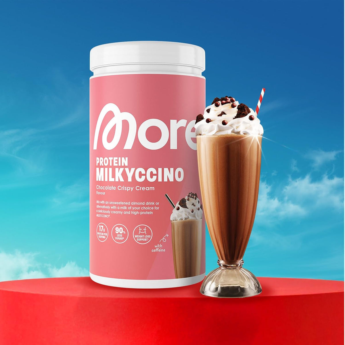 MORE Nutrition Protein Milkyccino, Chocolate Crispy Cream, 500 g