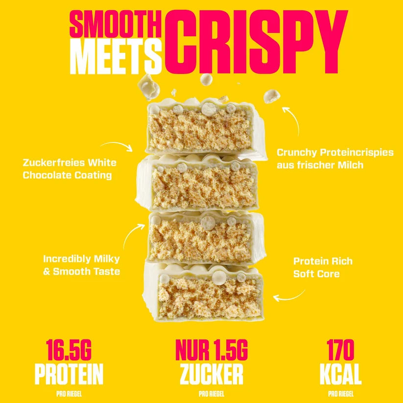 VAST AWHEY Proteinriegel White Chocolate Pistachio, 50 g, mit weißer Schokolade und Pistazien, energiereicher Riegel.