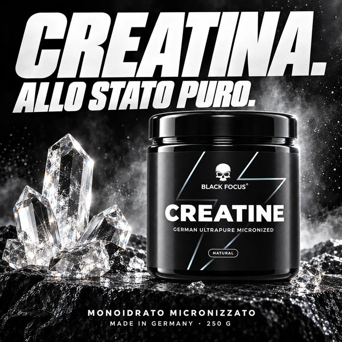 Black Focus Ultrapure Micronized Creatine 250g