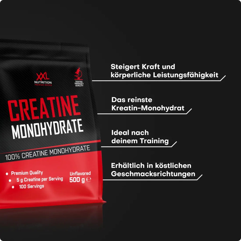 XXL Nutrition Kreatin Monohydrat 250g – 100 % reines Creatin