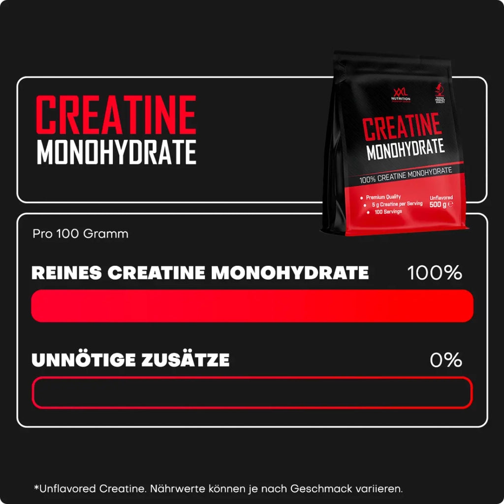 XXL Nutrition Kreatin Monohydrat 250g – 100 % reines Creatin