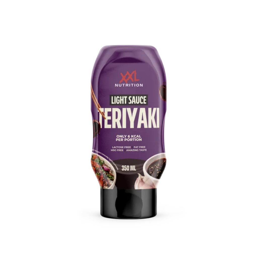 XXL Nutrition Light Sauce Teriyaki, kalorienarme Sauce in 20ml Portion, ideal für gesunde Ernährung und vielseitige Gerichte