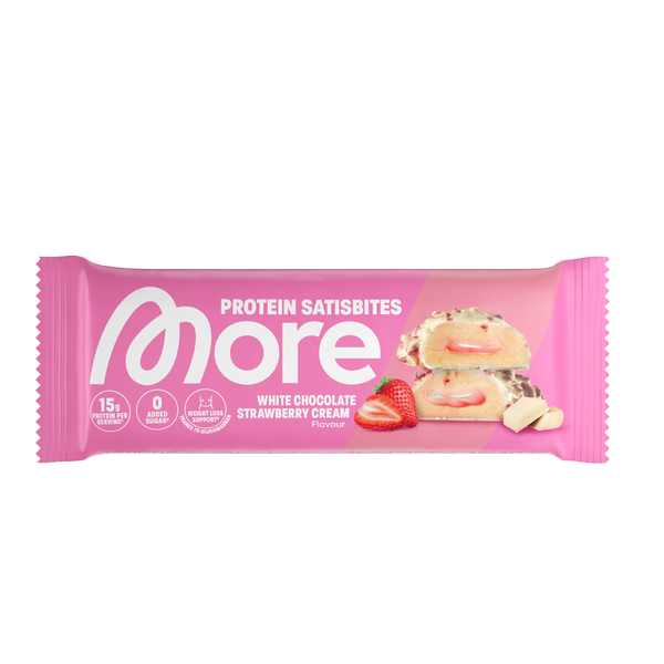 More Protein Satisbites White Chocolate Strawberry Cream