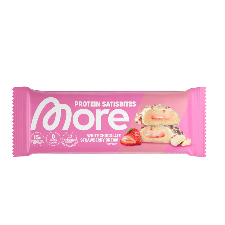 More Protein Satisbites White Chocolate Strawberry Cream