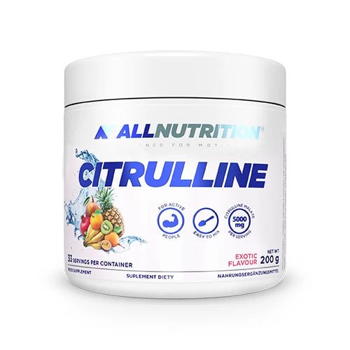 AllNutrition Citrullin Pulver in 200g Dose, fitness Ergänzung für bessere Durchblutung und Muskelpumpe, in einem Beutel.