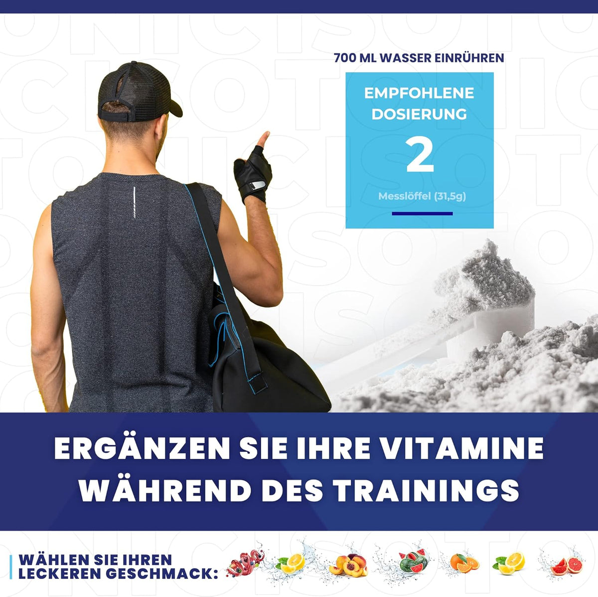 ALLNUTRITION Isotonic Getränkepulver Lemon, 700 g, für Sport und Erholung, in einer Packung für isotonische Getränke