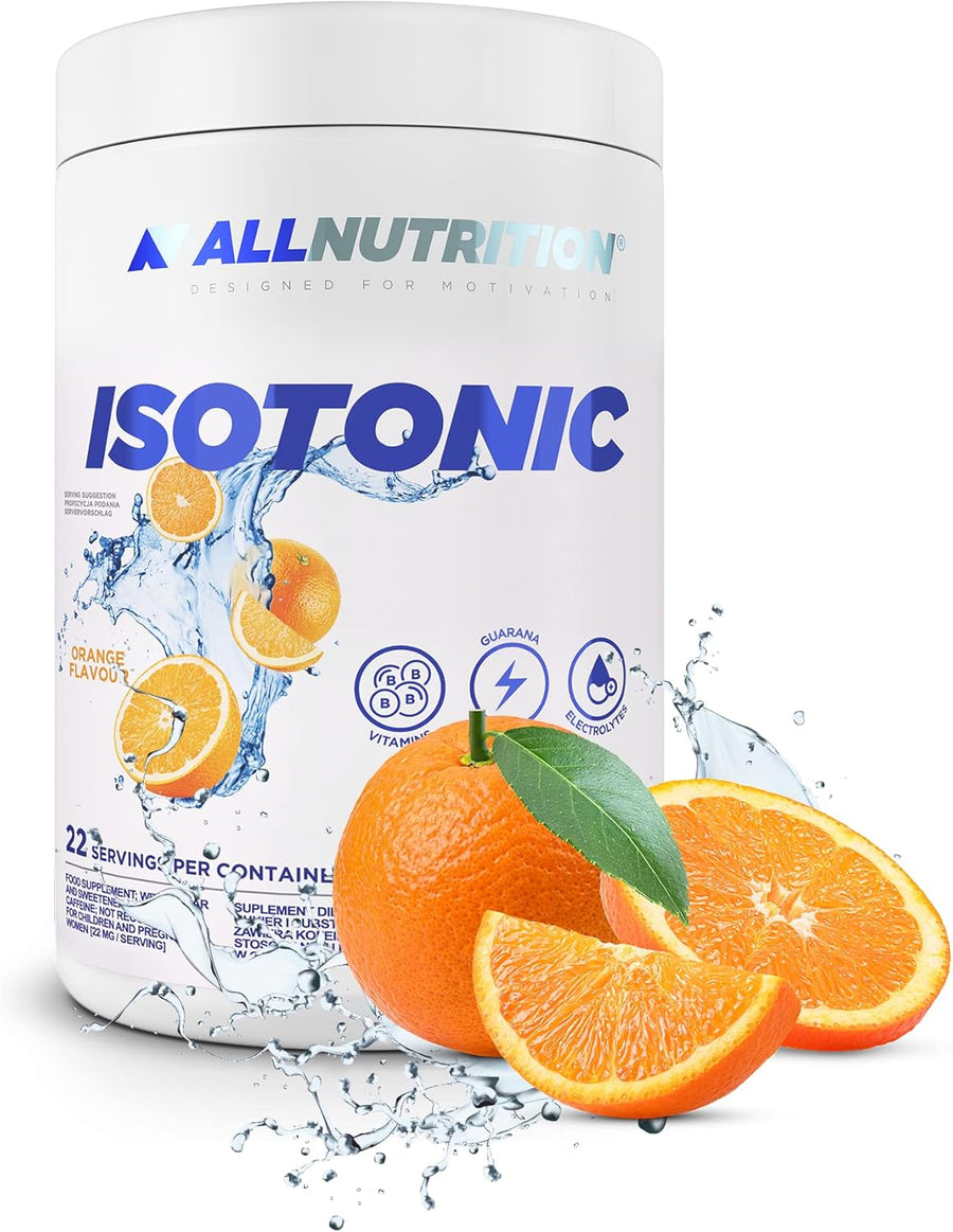 ALLNUTRITION Isotonic Isodrink Pulver in orange, 700 g, perfekt für Sport und Flüssigkeitszufuhr.