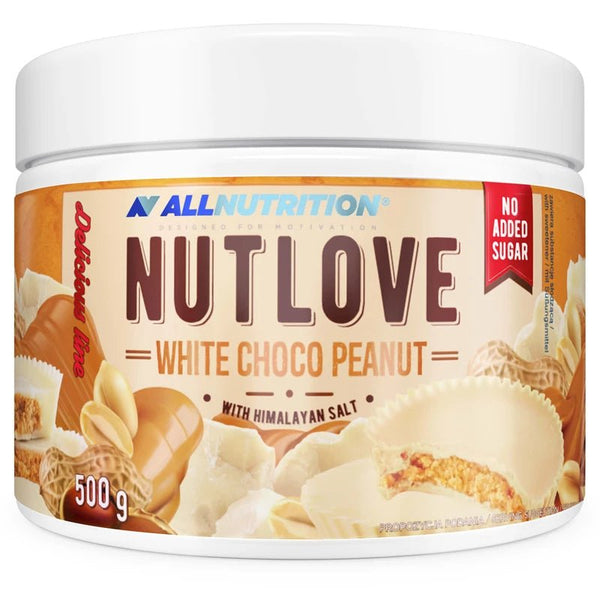 ALLNUTRITION NUTLOVE White Choco Peanut 500 g – Weiße Schokoladen-Erdnuss-Creme