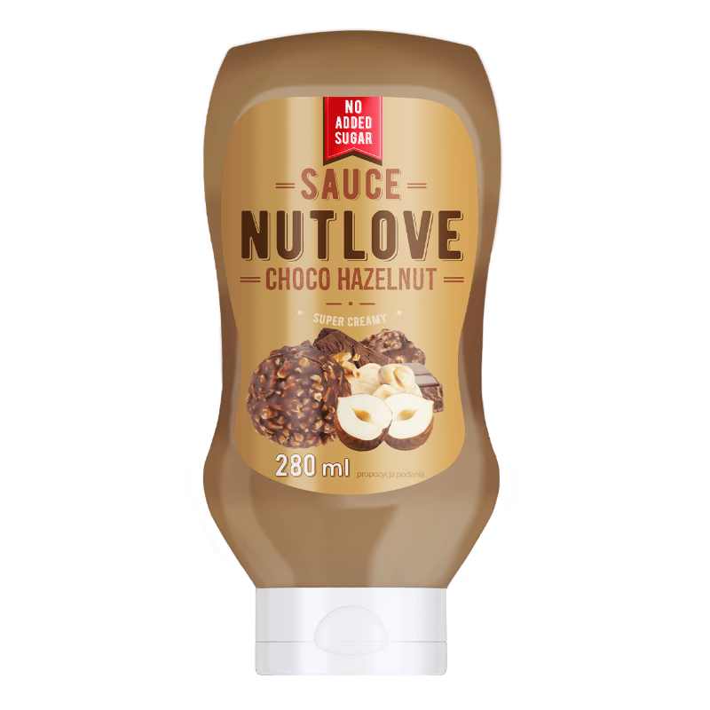 Allnutrition Nutlove Choco Hazelnut Aufstrich in 280 g Tube, cremige Schoko-Nuss-Creme mit Haselnüssen, ideal für Brot und Snacks