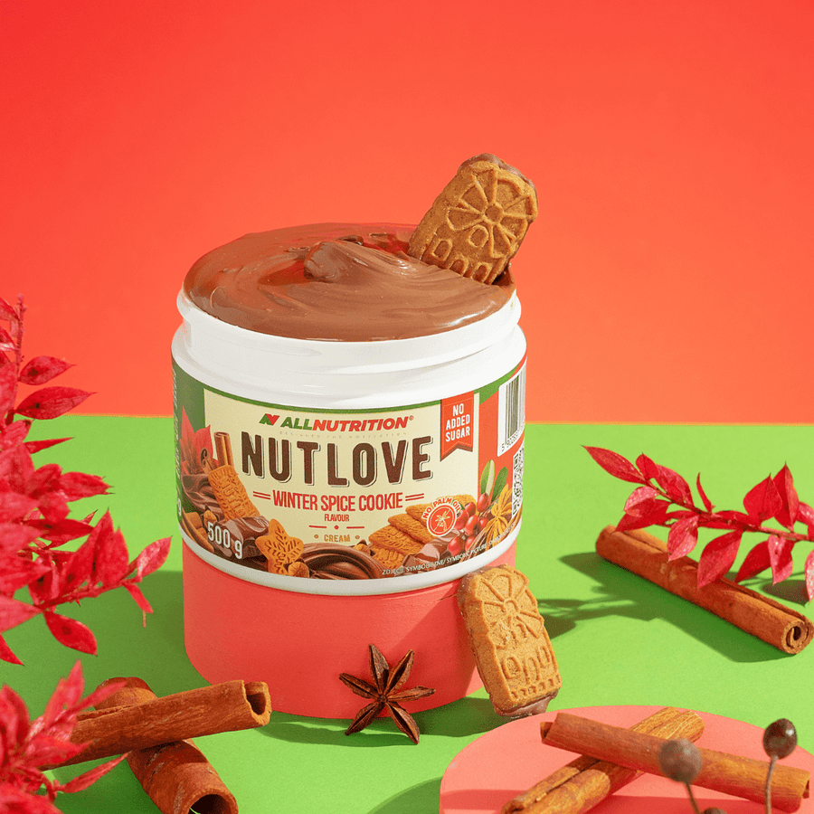 ALLNUTRITION NutLove Winter Spice Cookie Aufstrich in 500g, cremiger Brotaufstrich mit winterlichen Gewürzen und Keksgeschmack.