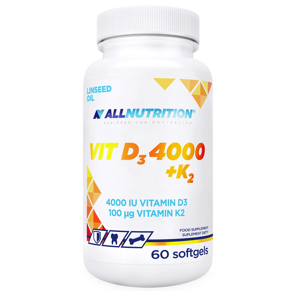 Allnutrition - Vitamin D3 4000+K2 - 60 Kapseln