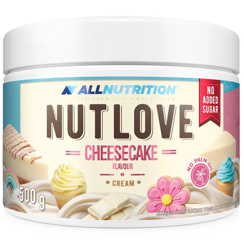 ALLNUTRITION NutLove Cheesecake Geschmack Aufstrich, cremig und lecker, in 500 g Packung für Brot und Snacks