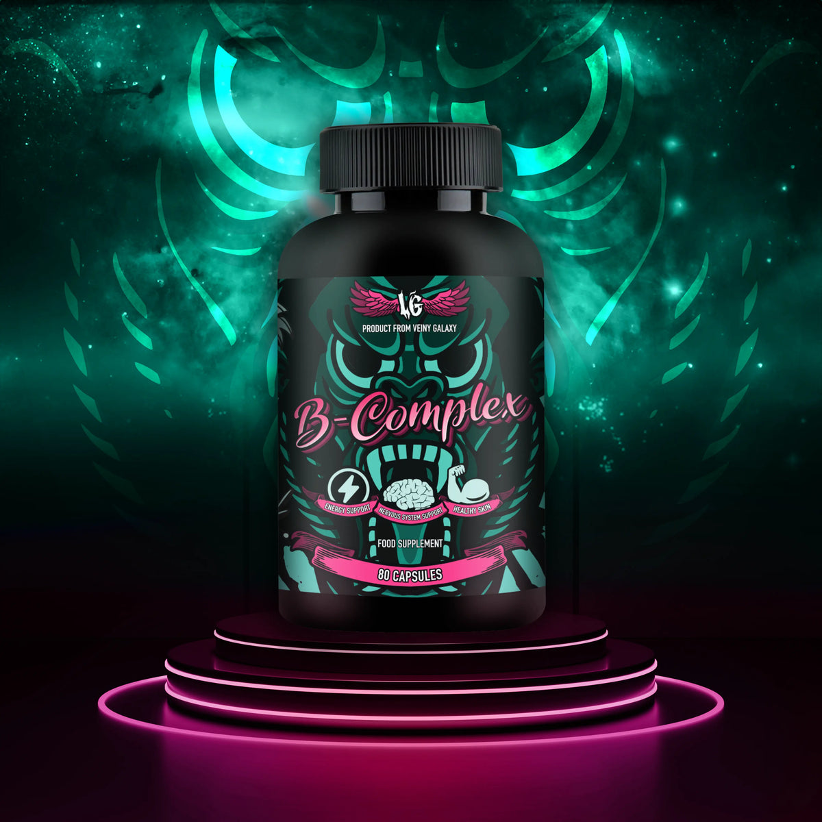 Veiny Galaxy B-Komplex – 80 Kapseln