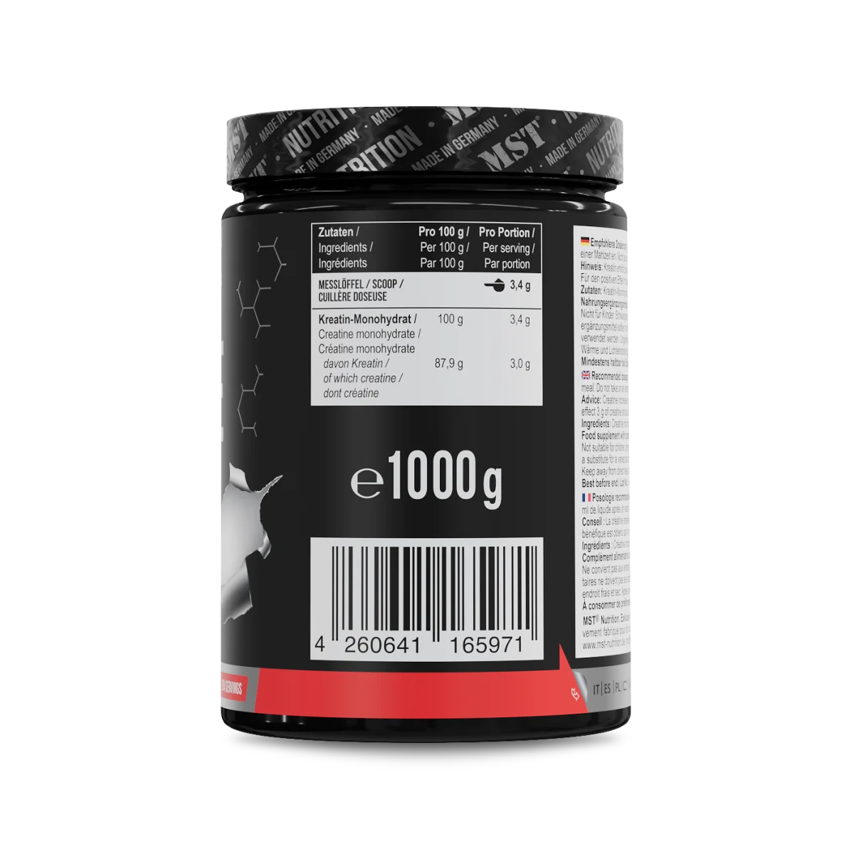 MST Nutrition Creatine Monohydrate – 1000 g