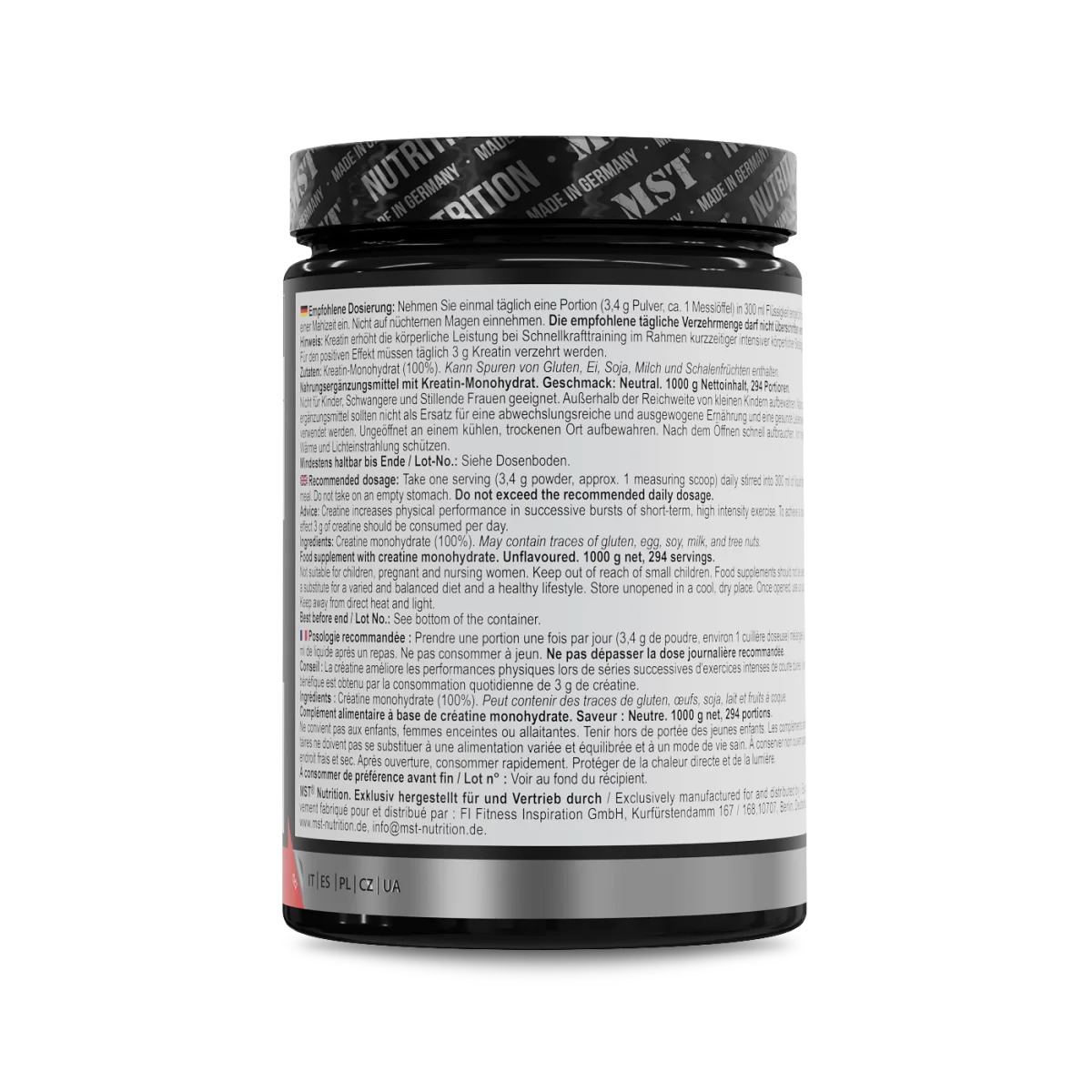 MST Nutrition Creatine Monohydrate – 1000 g