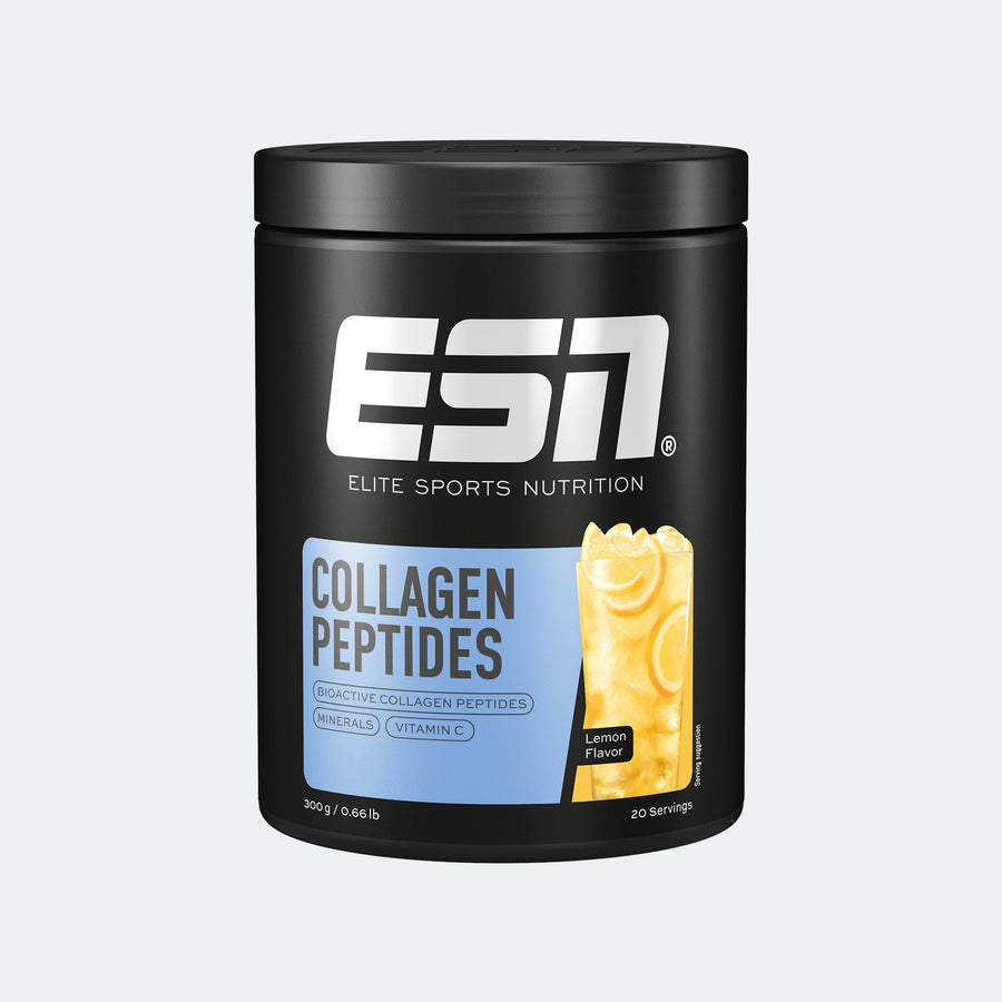 ESN Collagen Peptides in Zitronengeschmack, 300g, Pulver für Haut und Gelenke, sichtbares Produkt in Dose