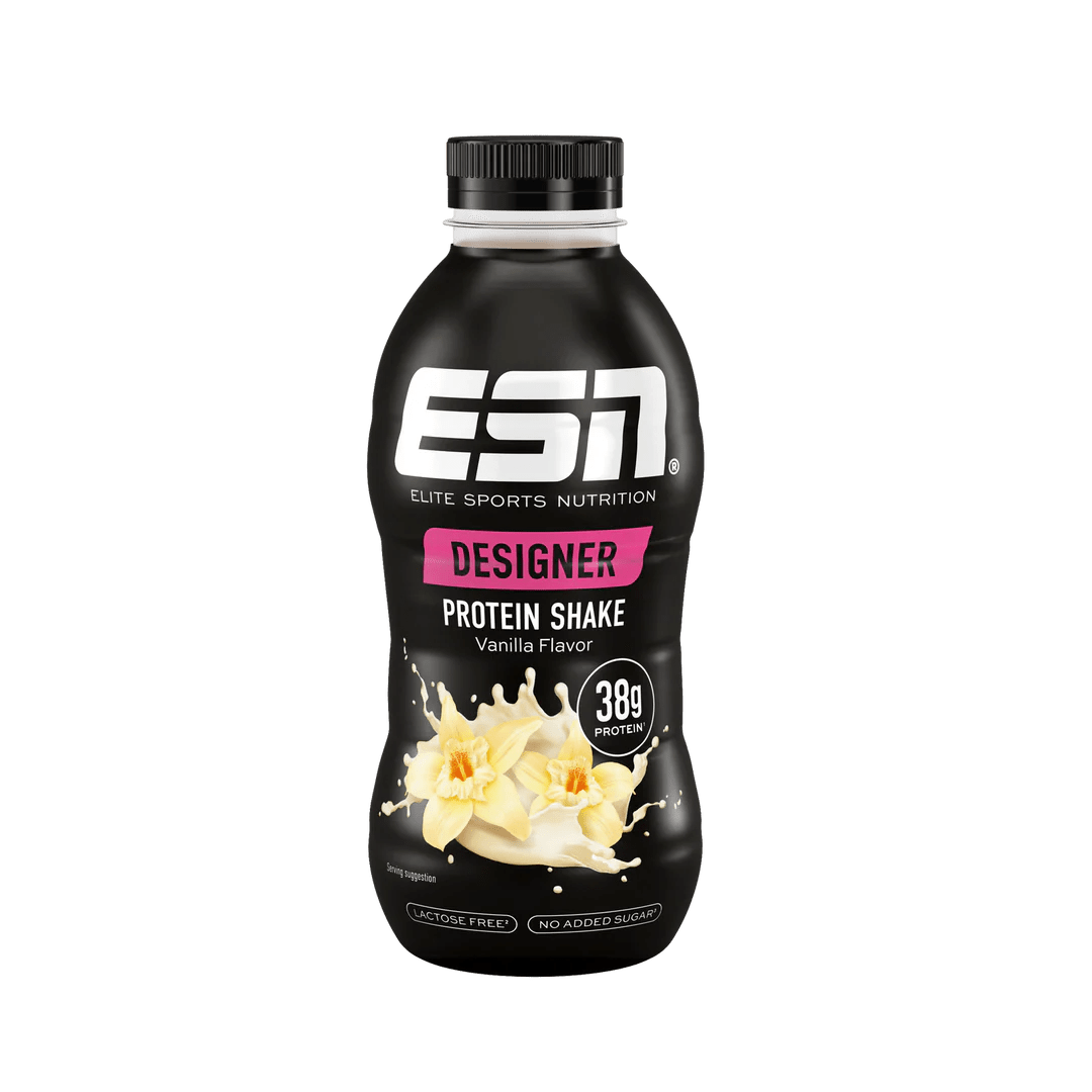ESN Designer Protein Shake Vanille in 330ml Flasche, cremiger Protein-Drink mit Vanillegeschmack, ideal für Muskelaufbau und Erholung