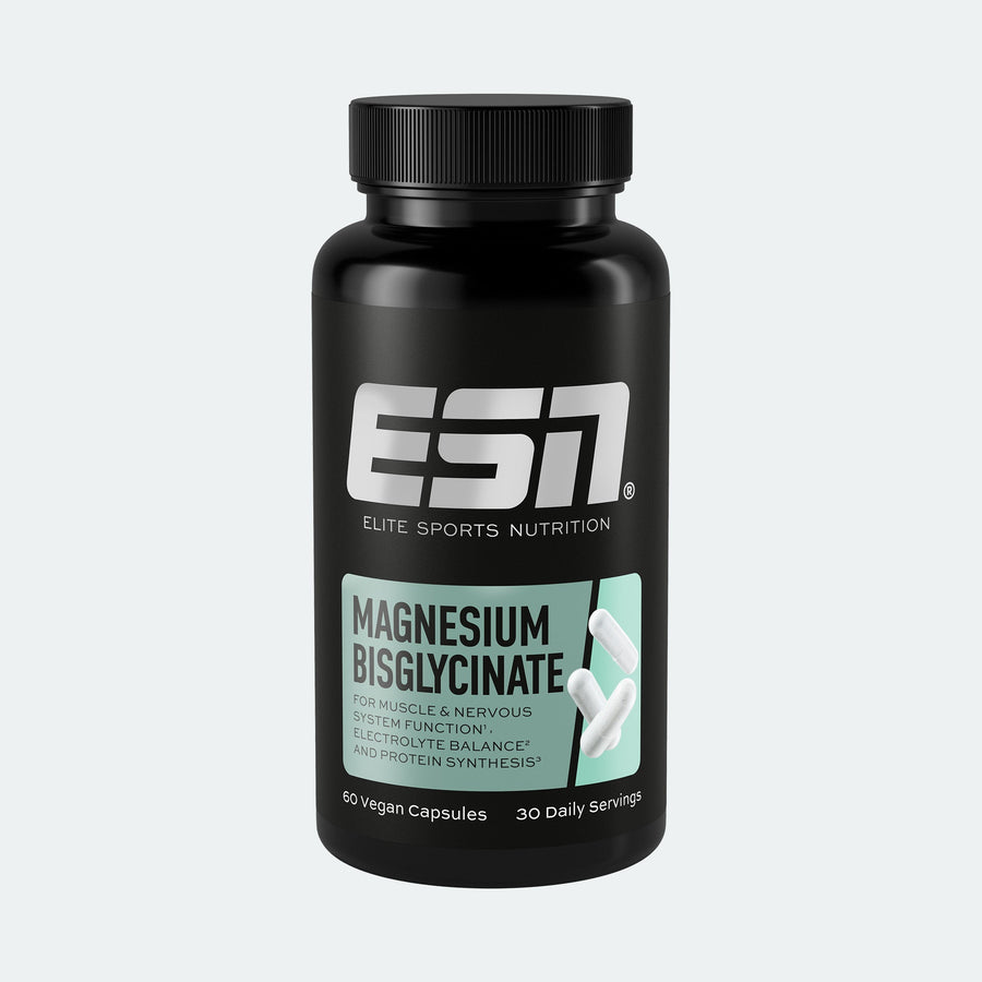ESN Magnesium Bisglycinate Kapseln für Schlaf und Erholung, 60 Stück, natürliche Nahrungsergänzung