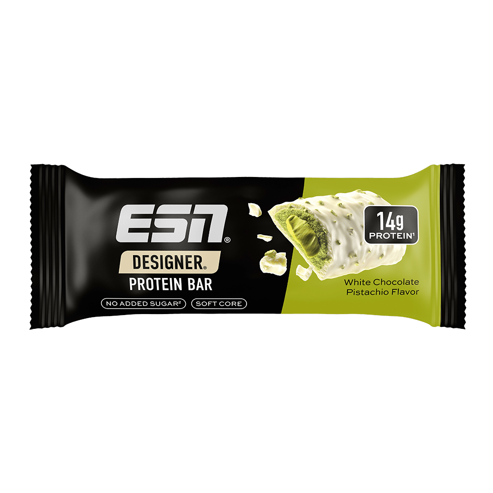 ESN Designer Bar Proteinriegel in Erdbeer-Joghurt-Geschmack, Riegel mit proteinreicher Füllung, ideal für Sport und Ernährung