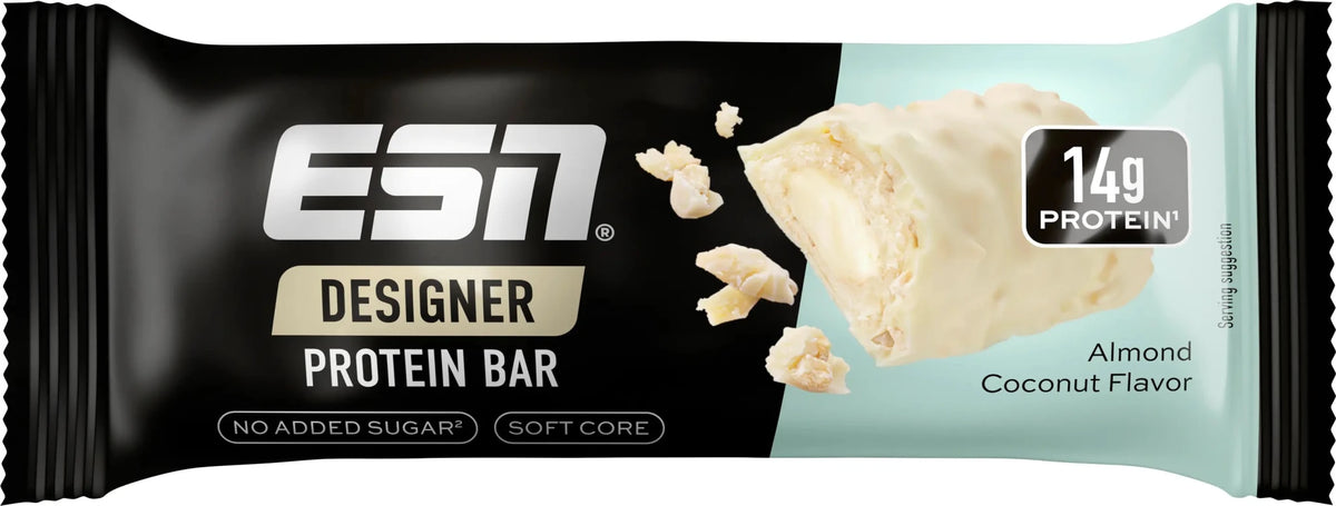 ESN Designer Bar Proteinriegel mit Erdbeer-Joghurt-Geschmack, nährstoffreicher Riegel für Muskelaufbau und Proteinversorgung