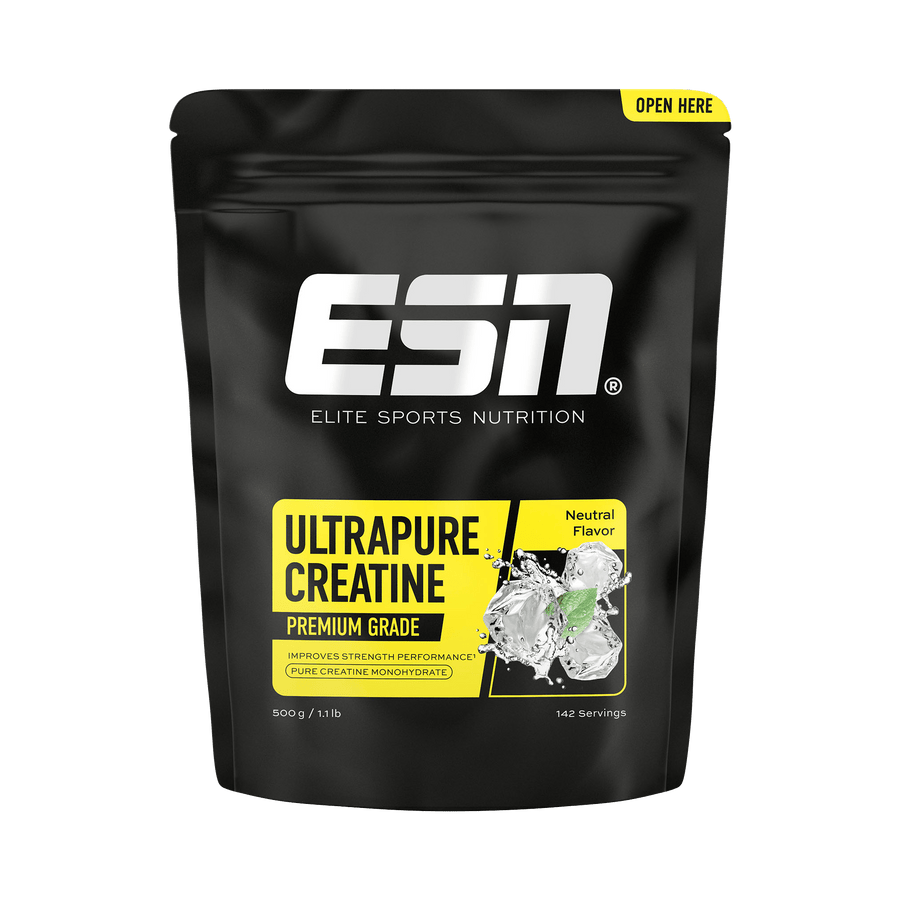 ESN Ultrapure Creatin Pulver Neutral, 500g, feines weiße Kreatin-Monohydrat für Muskelaufbau und Leistungssteigerung