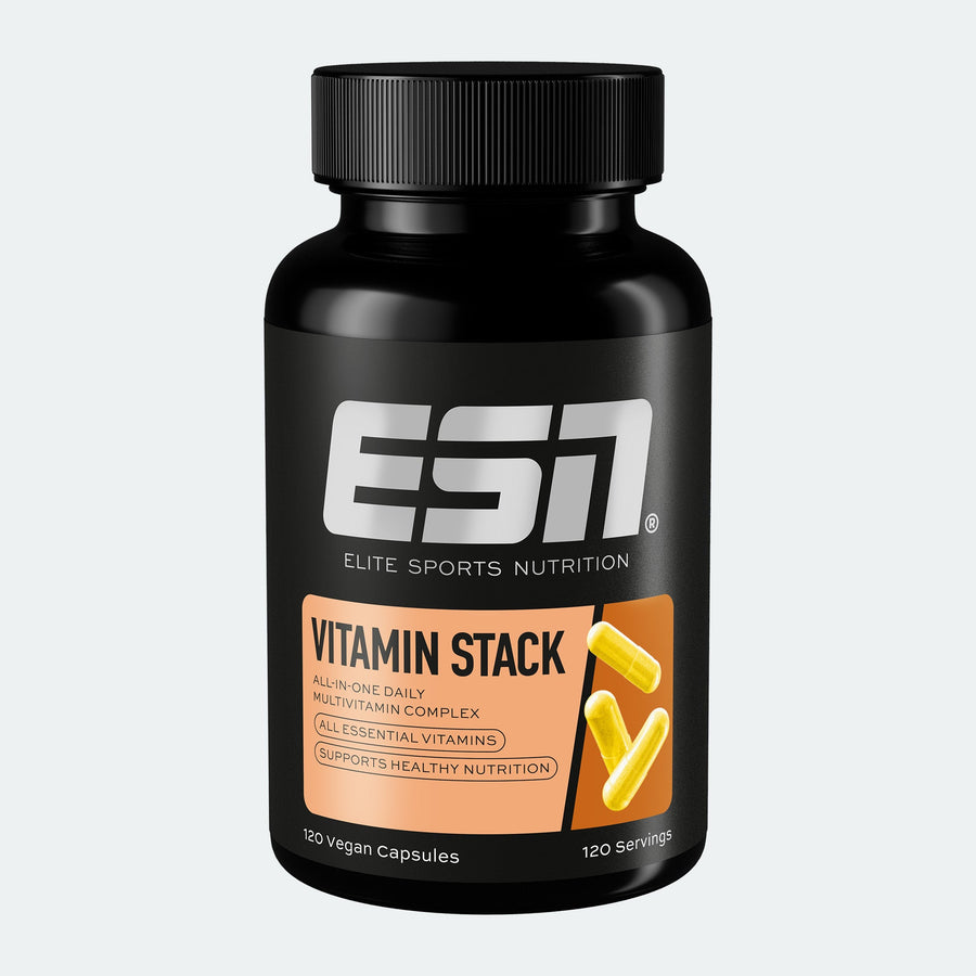 ESN Vitamin Komplex Kapseln in einer weißen Flasche, vitaminreiche Nahrungsergänzung für eine ausgewogene Mineral- und Vitaminversorgung