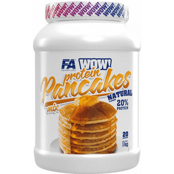 Protein-Pfannkuchen von Fitness Authority, FA Wellness Line WOW!, 1 kg natürliche Protein-Pfannkuchen, frisch und lecker