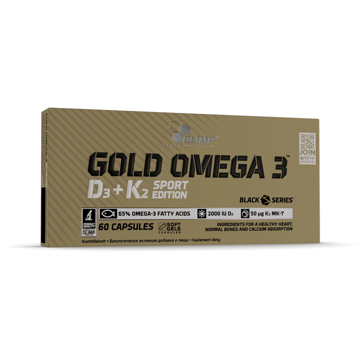 Olimp Gold Omega 3™ D3+K2 Sport Edition – 60 Kapseln