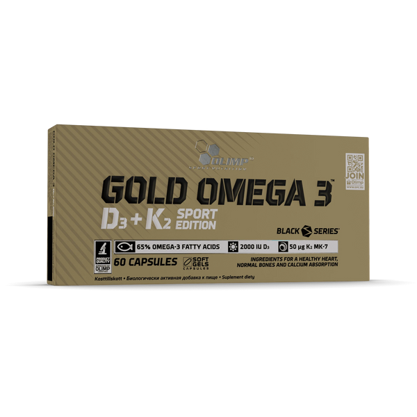 Olimp Gold Omega 3™ D3+K2 Sport Edition – 60 Kapseln