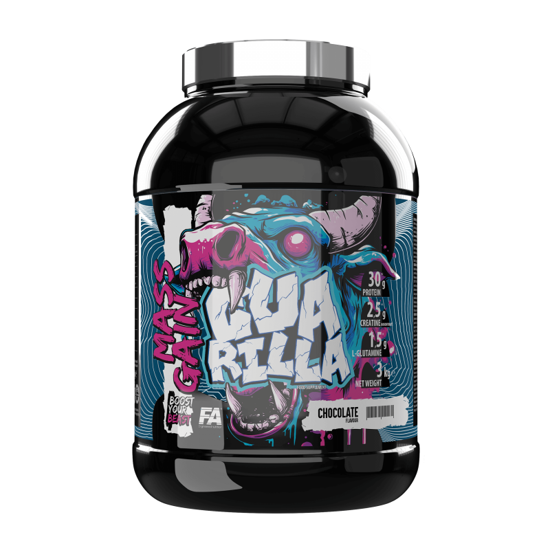 GUARILLA Mass Gain 3 kg Strawberry Fitness Authority