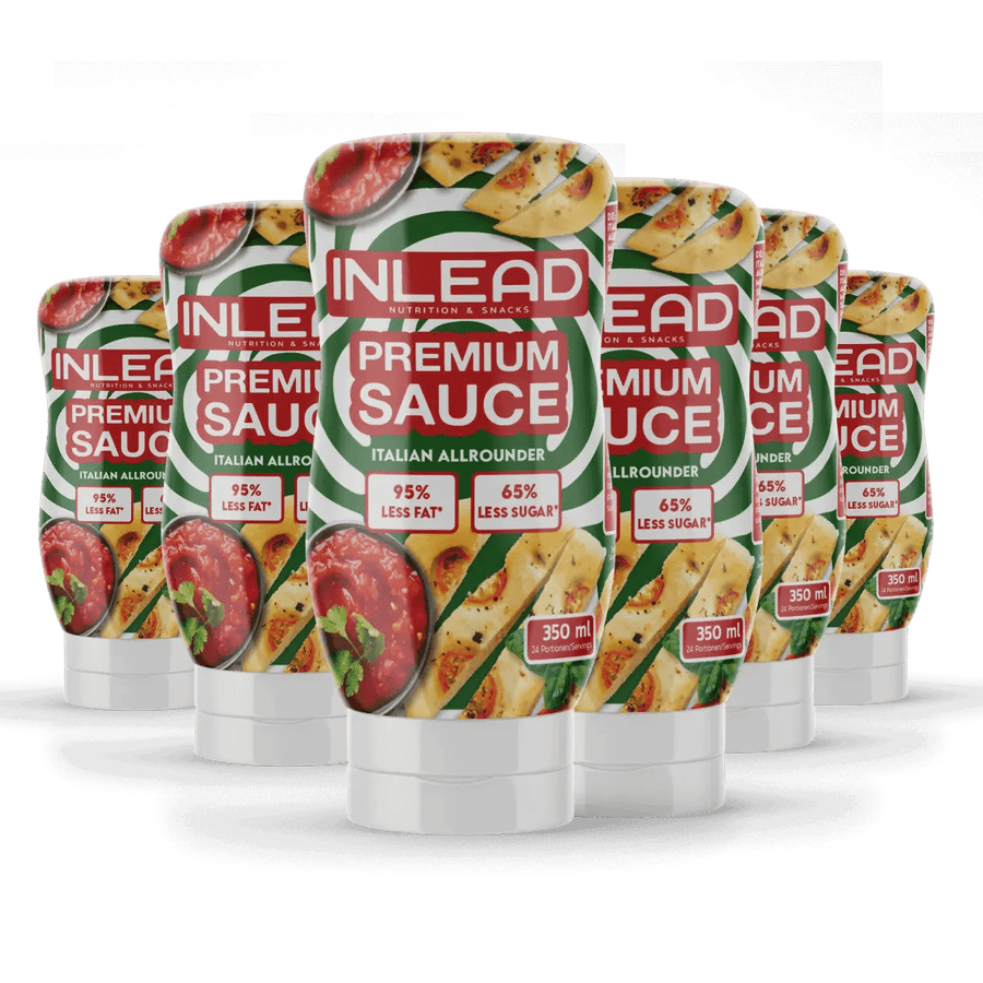 Inlead Nutrition Premium Sauce in 350ml Flasche, cremige Saucen für vielseitige Gerichte, braune Farbe und glatte Textur