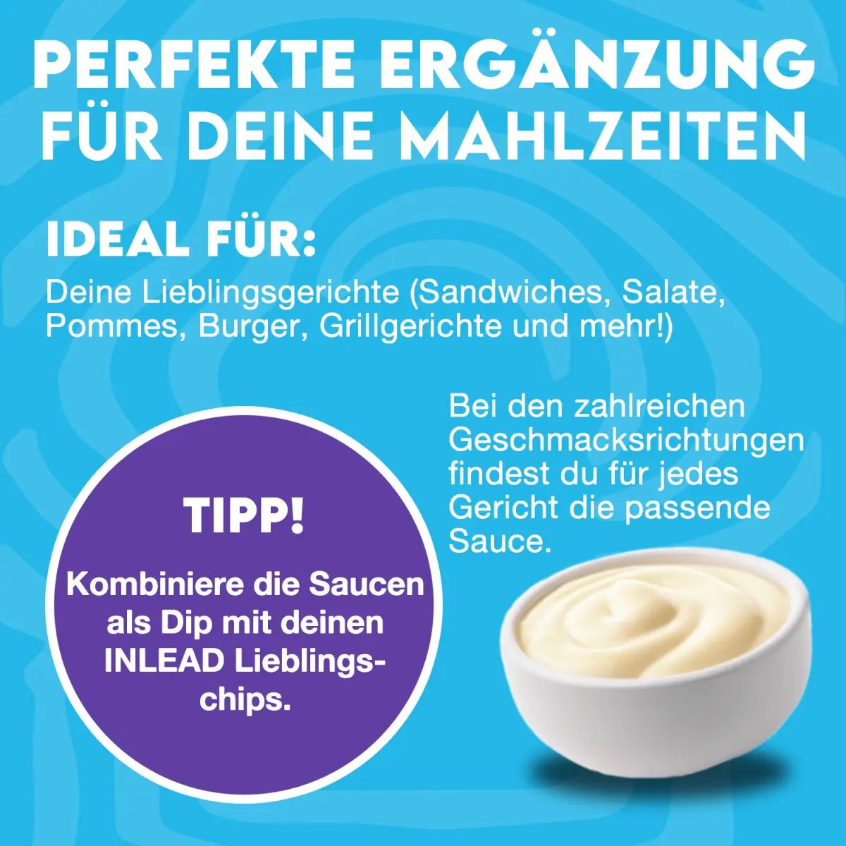 Inlead Nutrition Premium Sauce in 350ml Flasche, cremige Saucen für vielfältige Gerichte, hochwertige Qualität.
