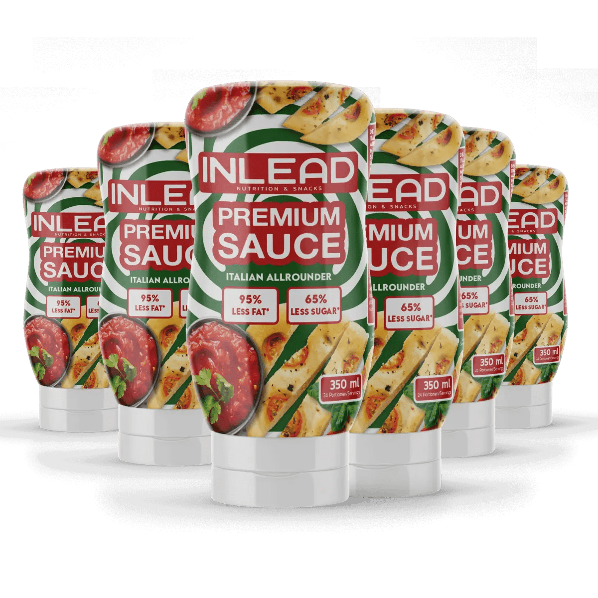 Inlead Nutrition Premium Sauce in 350ml Flasche, cremige Saucen mit hochwertigem Geschmack, ideal für vielfältige Gerichte