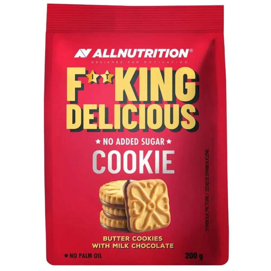 Protein Cookies von MAE Nutrition mit Butter-Geschmack und Milchschokolade, 200 g, frisch und lecker auf dem Bild.