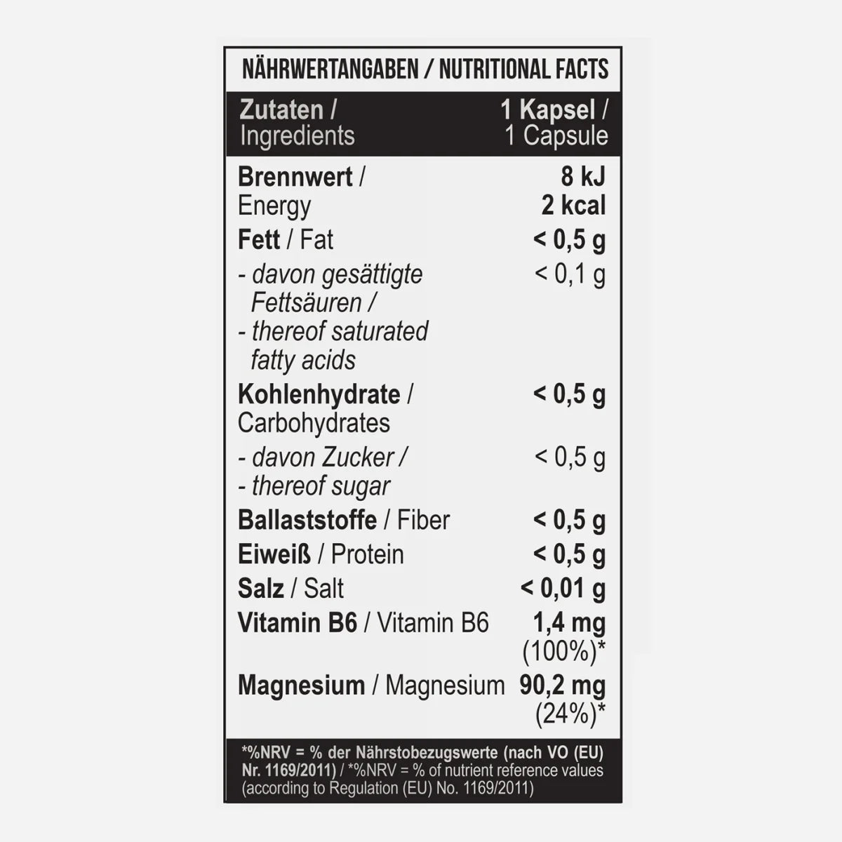 MST Magnesium Bisglycinate Chelate + Vitamin B6 – 90 Kapseln