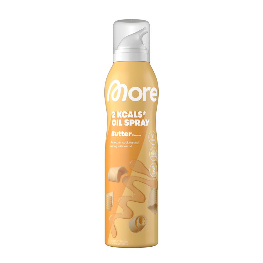 Mehr Nutrition 2 KCALS Butter-Kochspray in 200ml Flasche, fettarmes Ölspray für die Küche