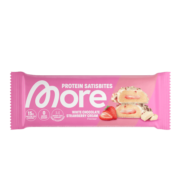More Protein Satisbites White Chocolate Strawberry Cream
