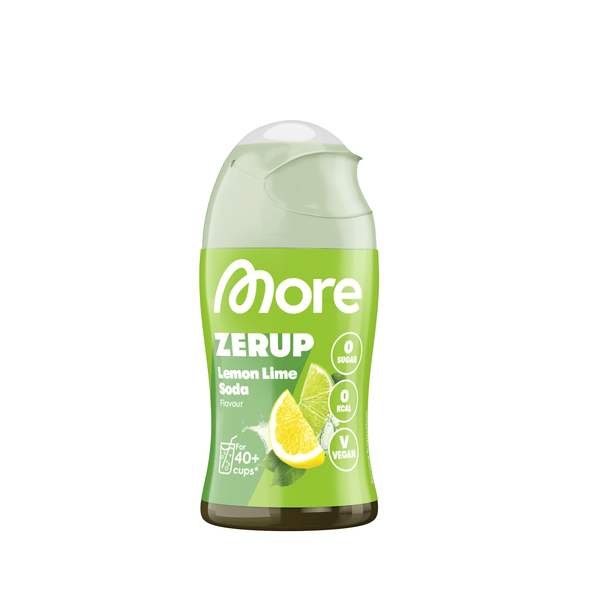 Mehr Nutrition Zitronen-Limette Sirup in Flasche, ideal zum Mischen für erfrischende Zitronen-Limetten-Getränke