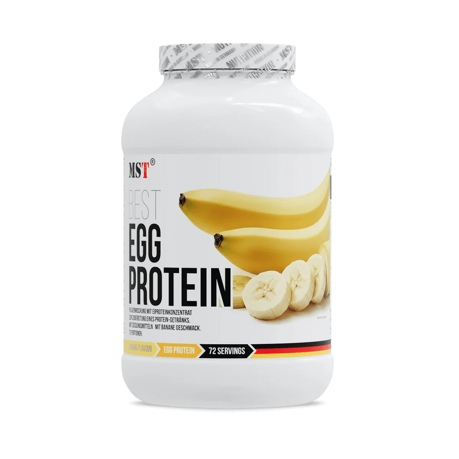 MST Best Egg Protein in Banane, 1800 g, hochwertiges Eiweißpulver mit natürlichem Bananengeschmack, für Muskelaufbau und Fitness