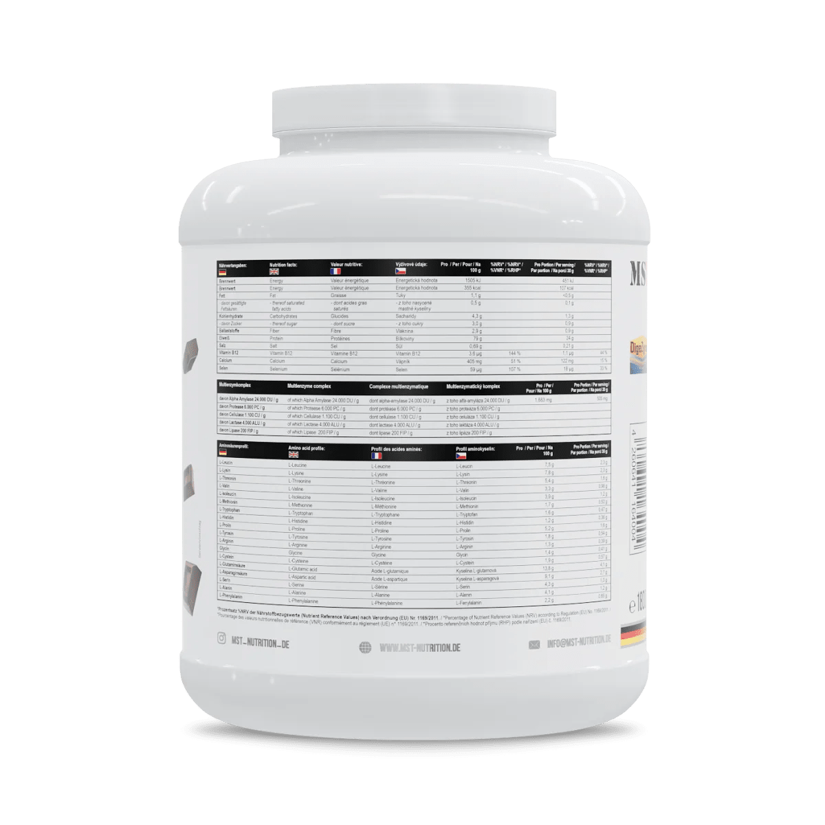 MST Best Protein Isolate 2010 Double Chocolate, Molkenproteinpulver mit Schokoladengeschmack, in Dose, natürliche Proteinquelle
