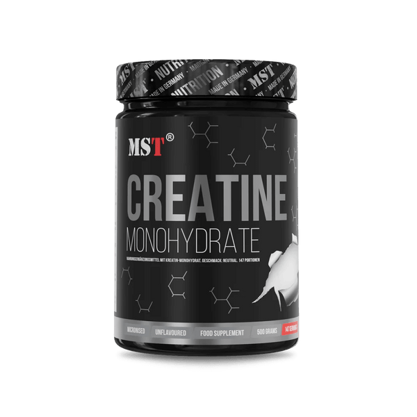 MST Creatin Micronized ungesüßt, 500 g Pulver für Muskelaufbau und Krafttraining, weiße feine Creatine in Beutel