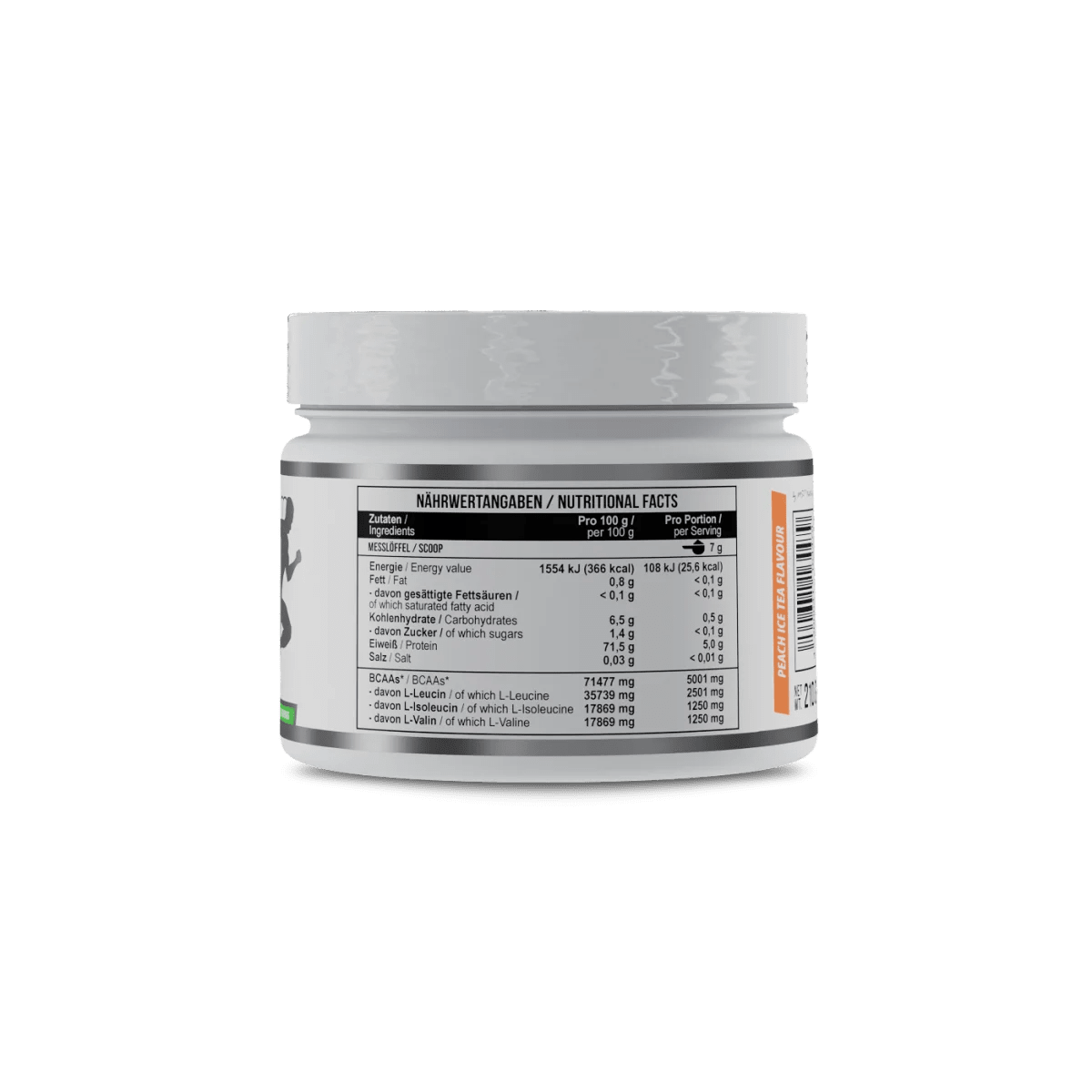 MST Nutrition Healthy BCAA Instant in Peach Ice Tea Geschmack, 210 g, Pulverform mit Beuteln und Peach-Ice-Tea-Flasche
