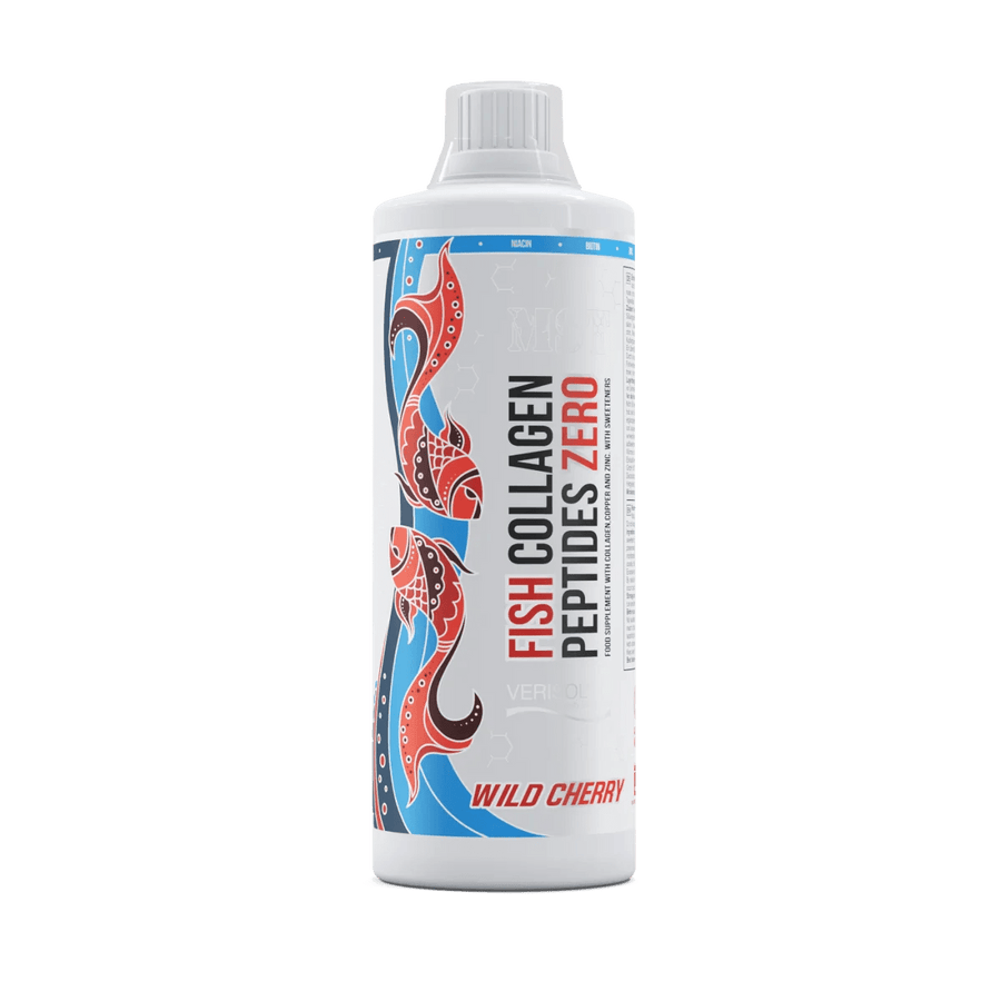 MST Fish Collagen Peptide mit Verisol in 1000 ml Cherry-Flavor, flüssiges Kollagen für Haut und Gelenke