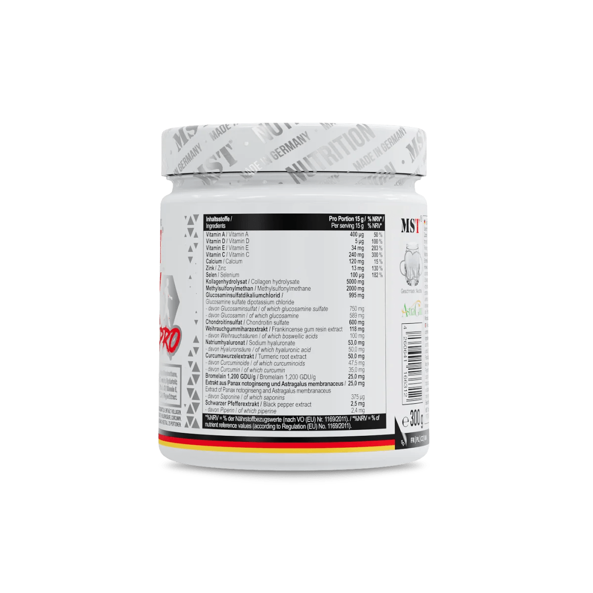 MST Flex Pro Knochen- und Gelenkergänzung in 300 g Dose, natürliche Nahrungsergänzung für gesunde Knochen und Gelenke